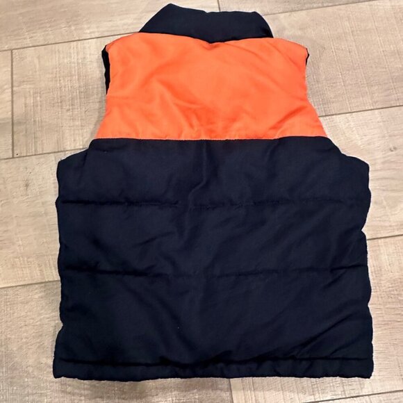 BABY GAP BOYS BLUE AND ORANGE PUFFER VEST 3T - Picture 6 of 6